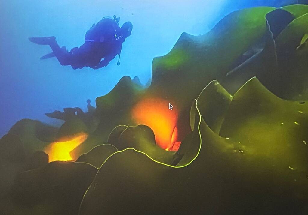 Taucher in der Antarktis